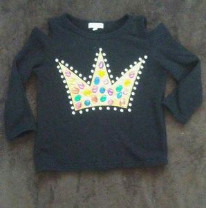 Bejeweled crown sweater